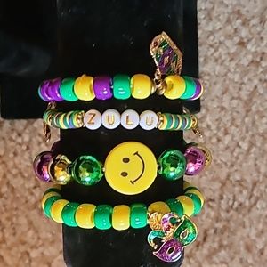 Mardi Gras Bracelet Set